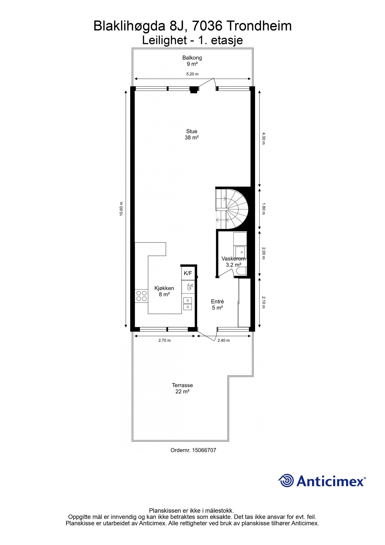 Plantegning 1. etasje Galleribilde
