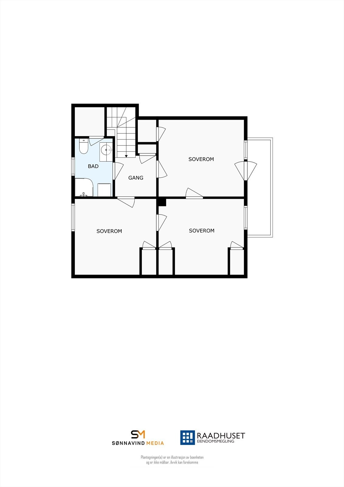 2D Plantegning | 2. Etasje Galleribilde