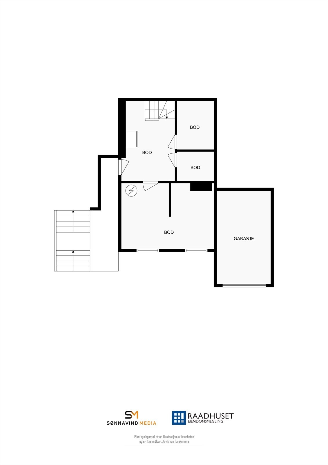 2D Plantegning | Underetasje Galleribilde