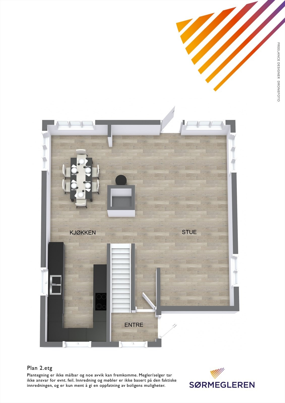 Bregneveien 20 - plantegning 1.etg. Galleribilde