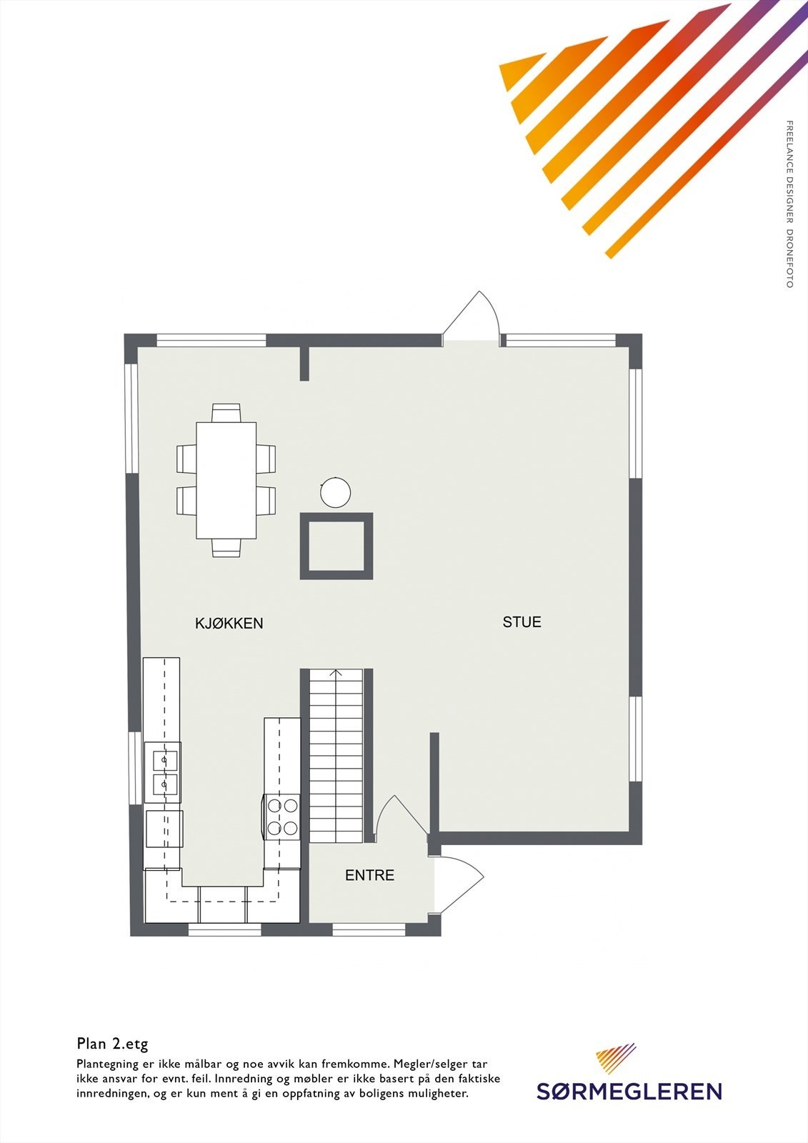 Bregneveien 20 - plantegning 1.etg. Galleribilde