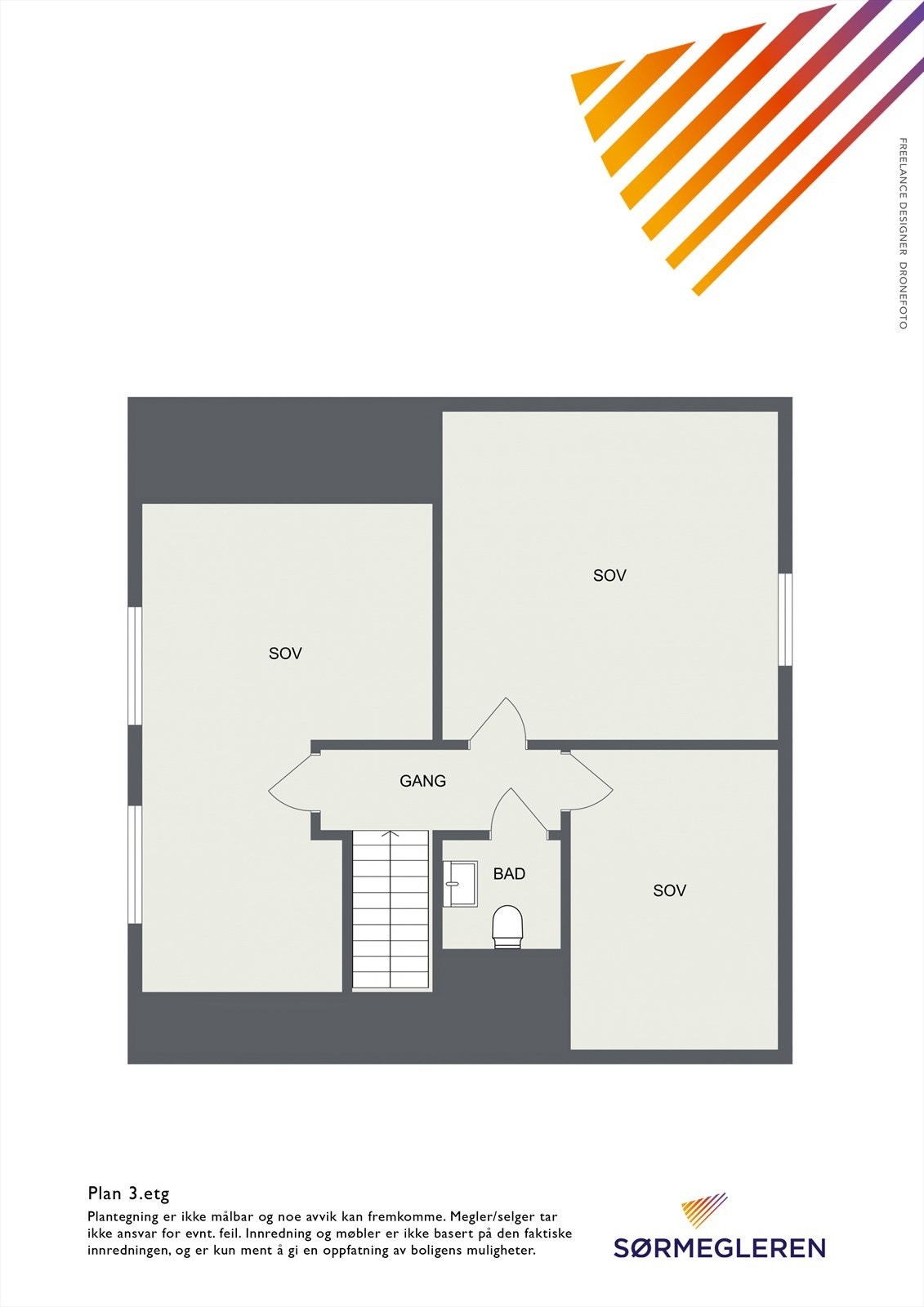 Bregneveien 20 - plantegning 2.etg. Galleribilde