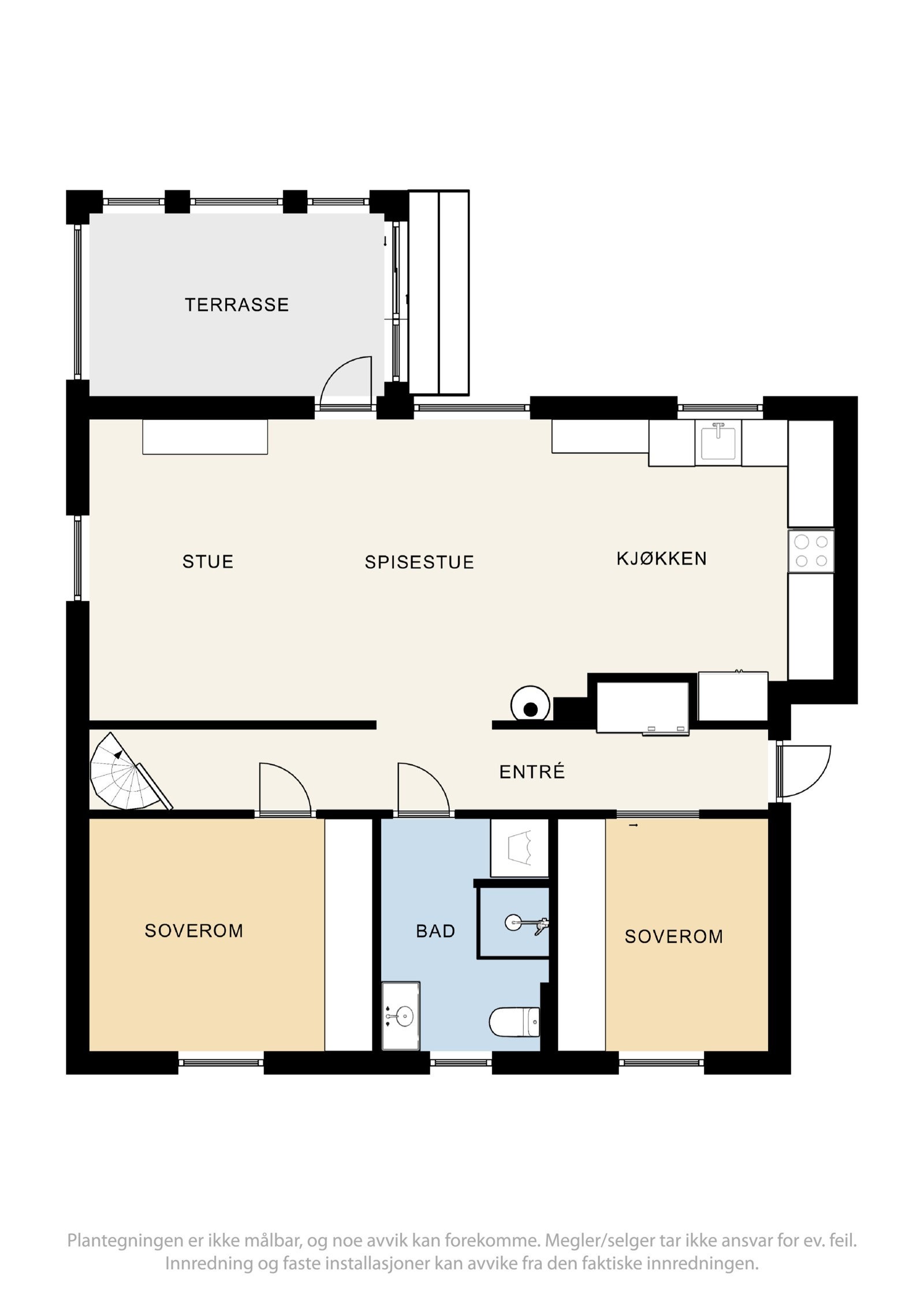 Planskisse 1.etg Galleribilde