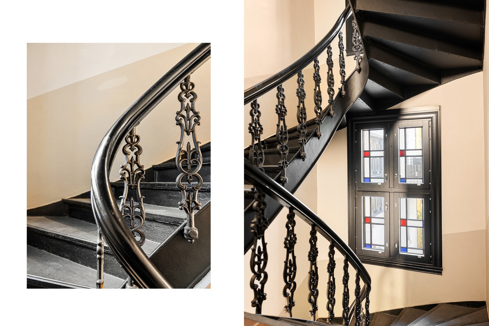 Lys og innbydende trappeoppgang. Galleribilde