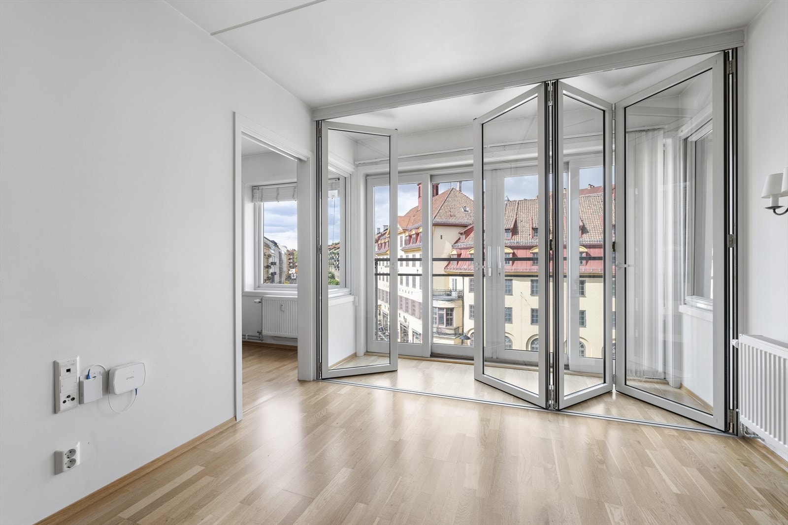 Foldedører til vinterhage. Galleribilde