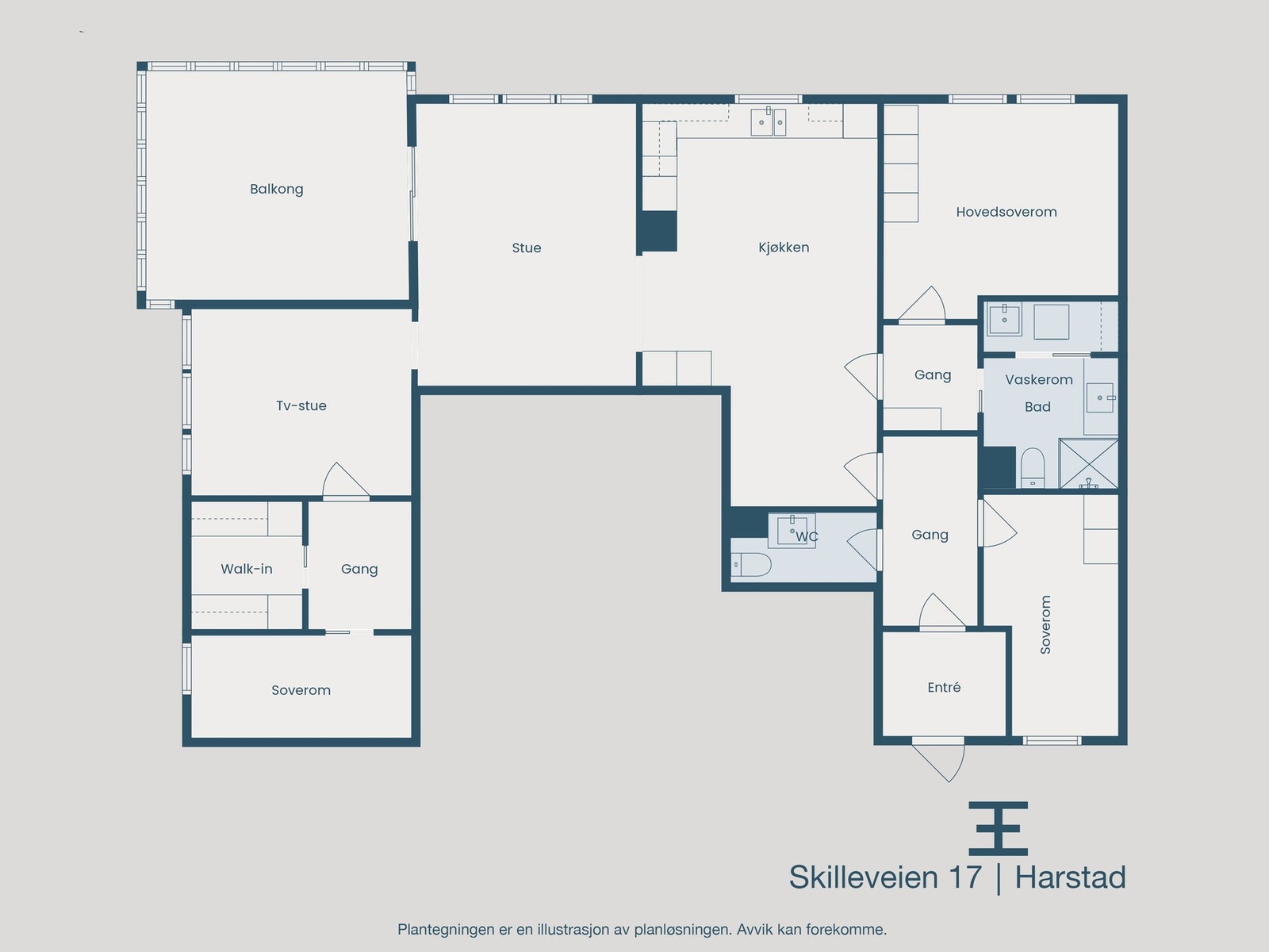 Plantegning Galleribilde