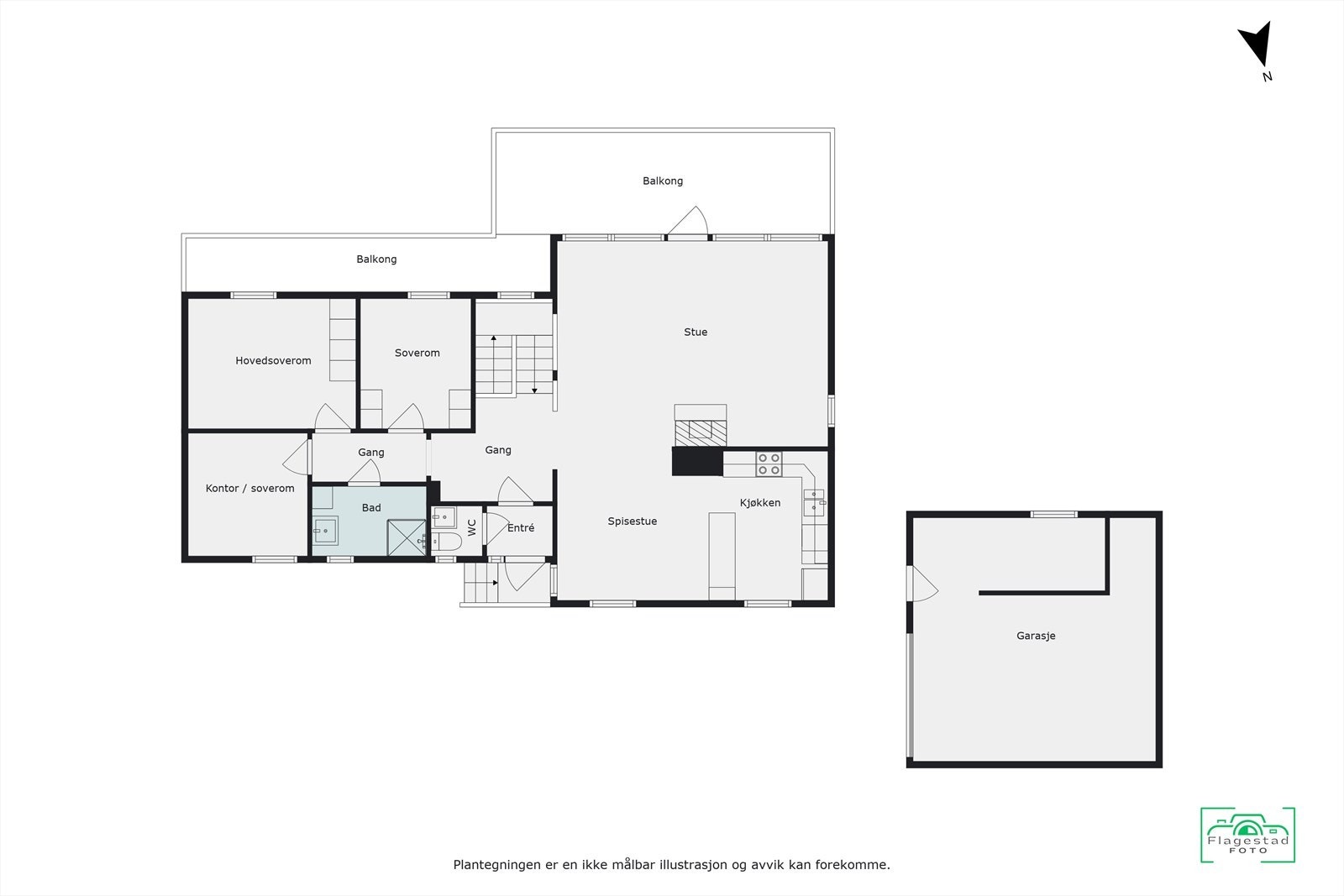 Plantegning Galleribilde