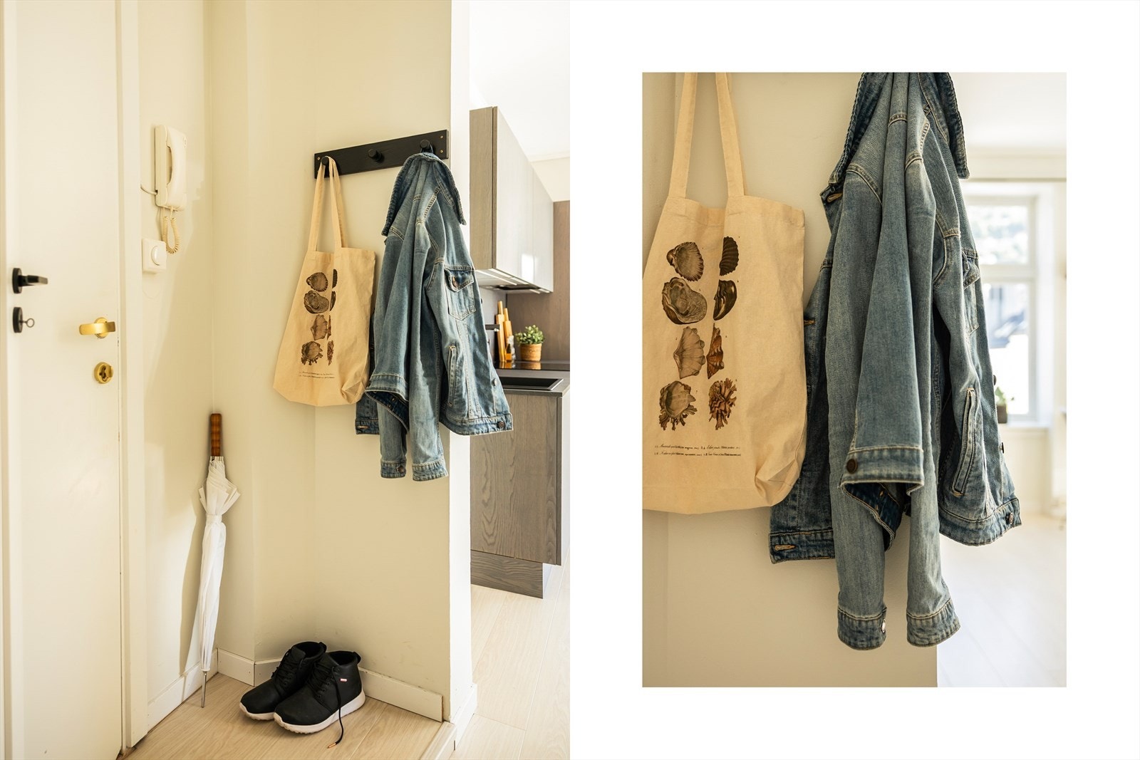 Entréen har plass til ytterbekledning. Galleribilde