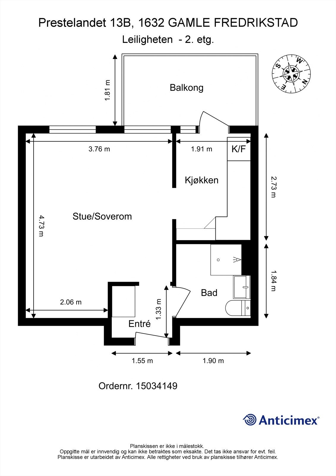 Planskissen er veiledende. Galleribilde