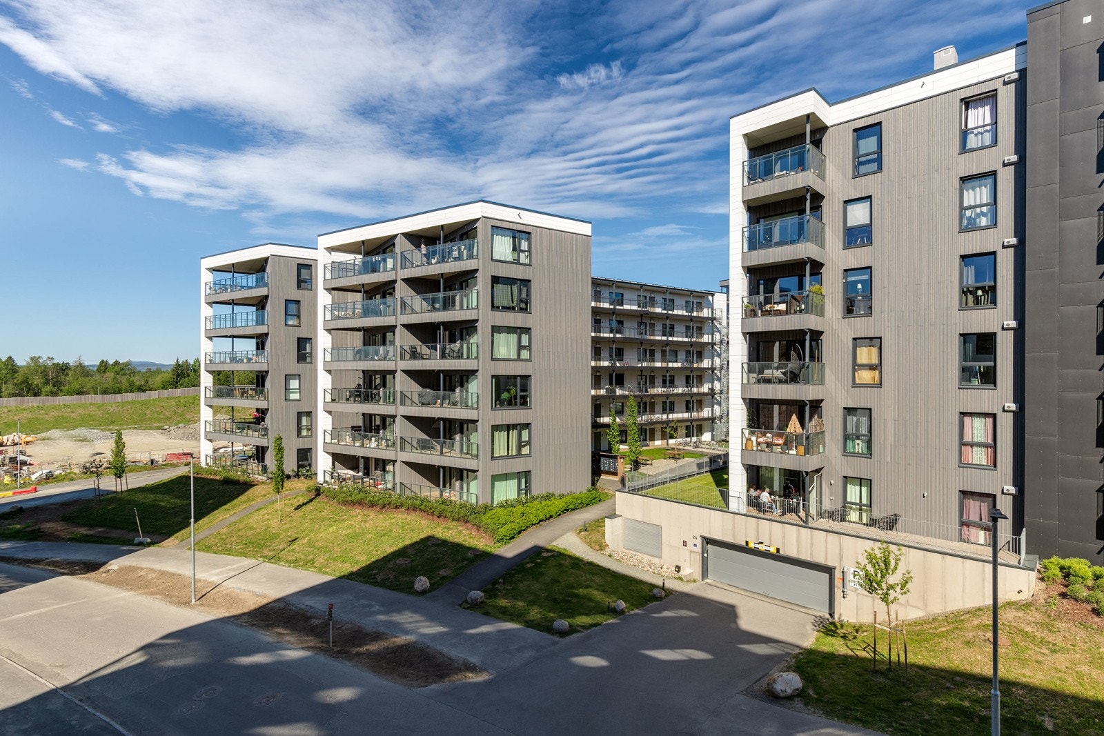 Flott utsyn fra balkongen Galleribilde