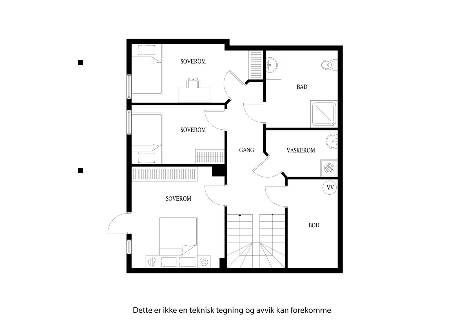 Planløsning for sokkeletasjen Galleribilde