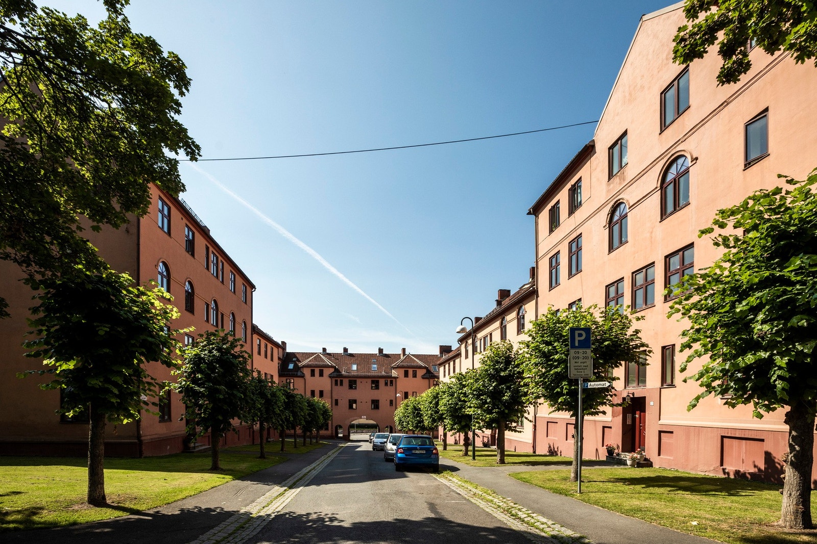 Her bor du skjermet og tilbaketrukket i grønne omgivelser. Galleribilde