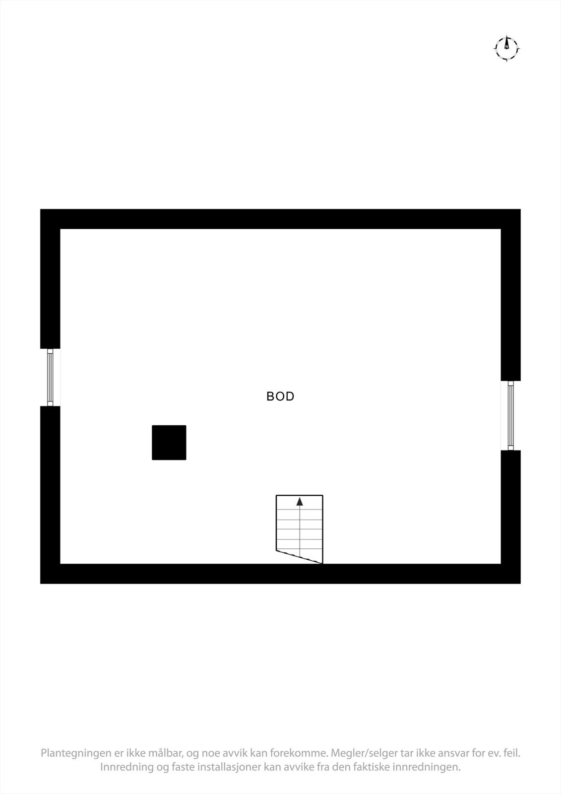 Plantegning loft Galleribilde