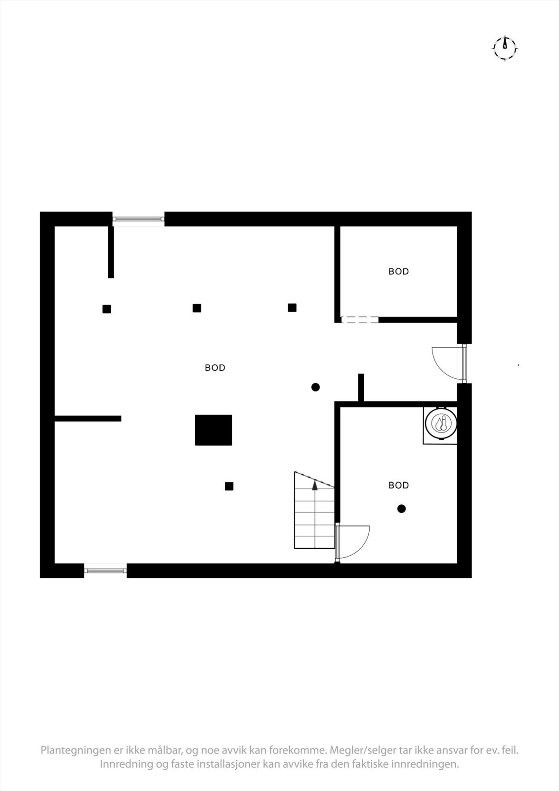 Plantegning kjeller Galleribilde