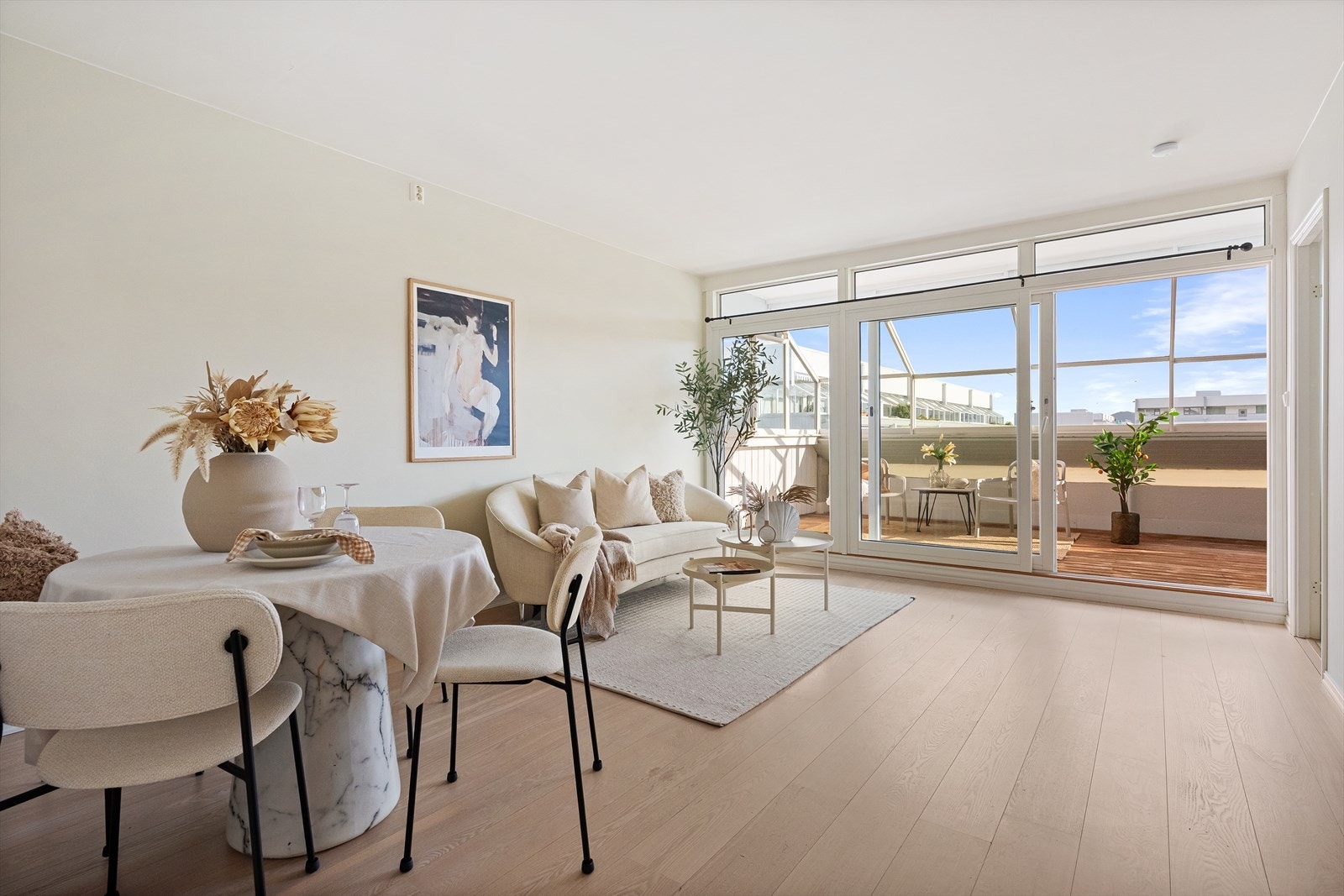 Flott og moderne stue Galleribilde