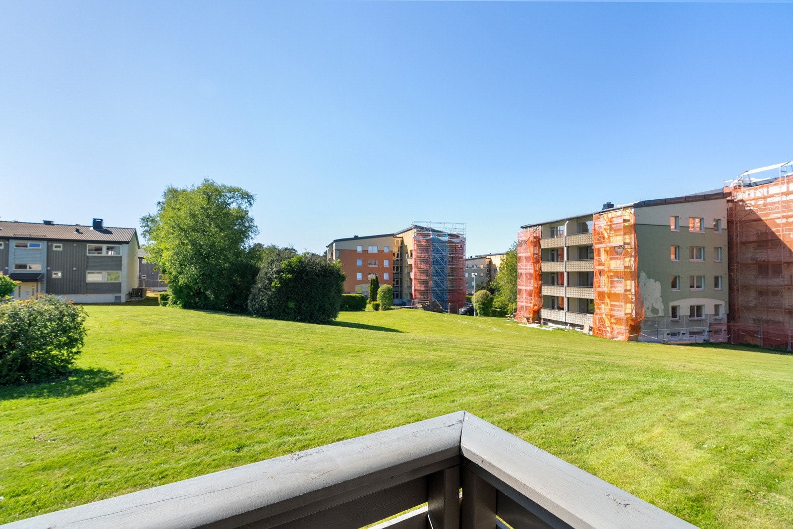 Du har fri utsikt til fellesområdet. Galleribilde