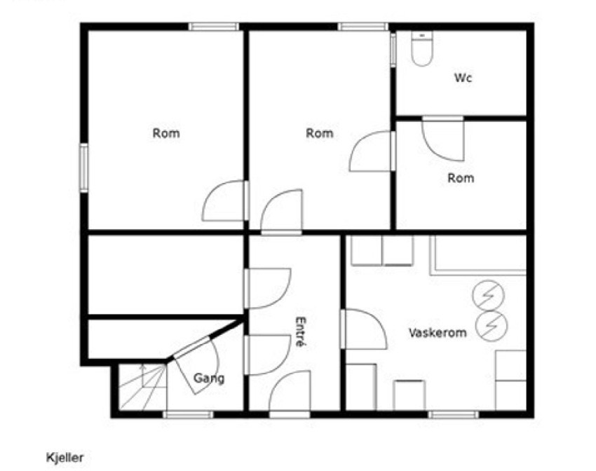 Plan kjeller Galleribilde