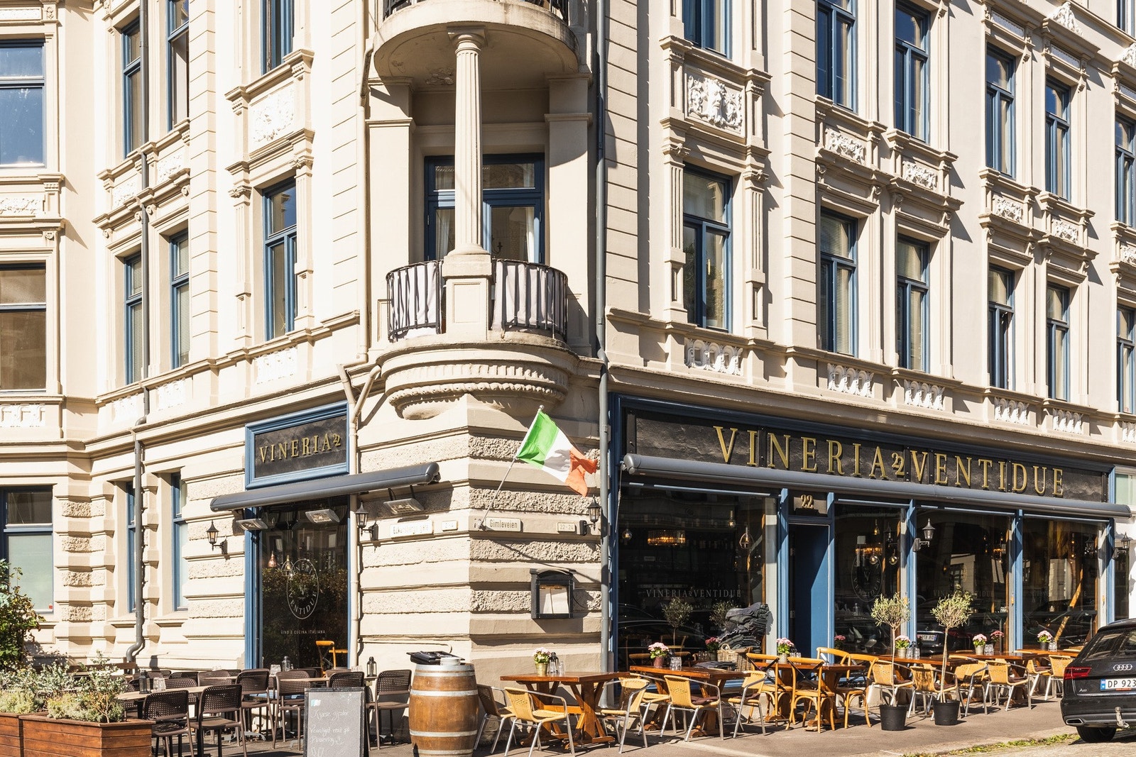 Autentisk italiensk restaurant i Gimleveien. Galleribilde