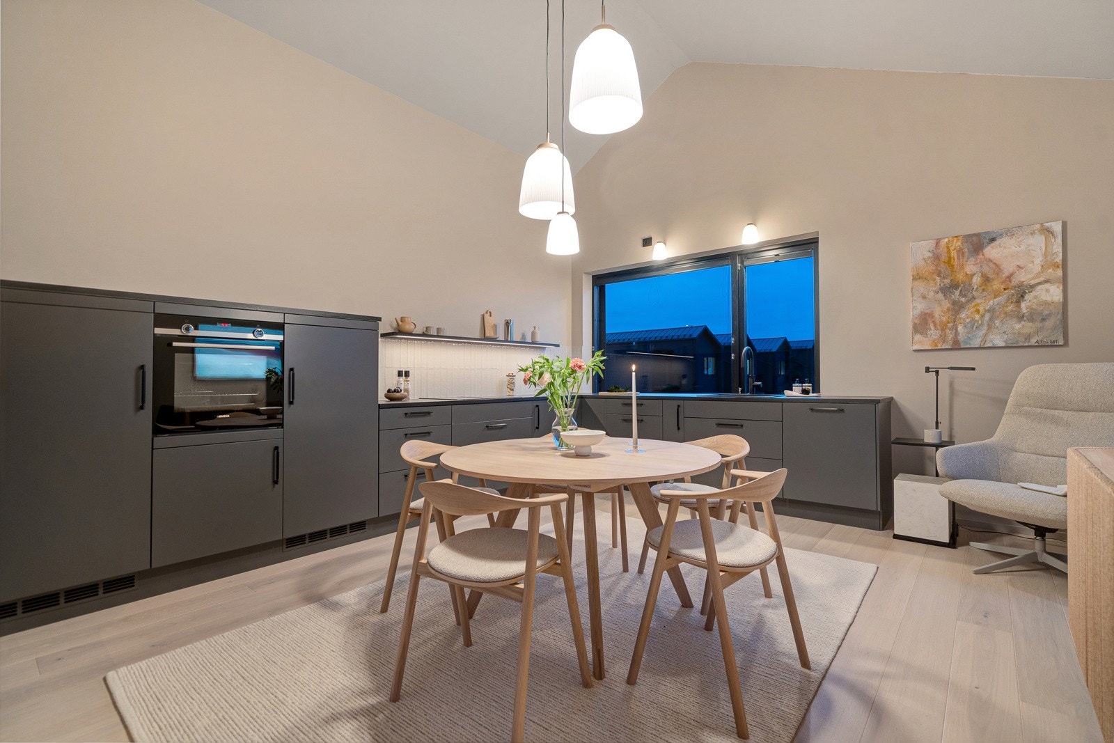 Huseby kjøkken - Quooker Flex alt-i-ett kjøkkenarmatur med uttrekksslange Galleribilde