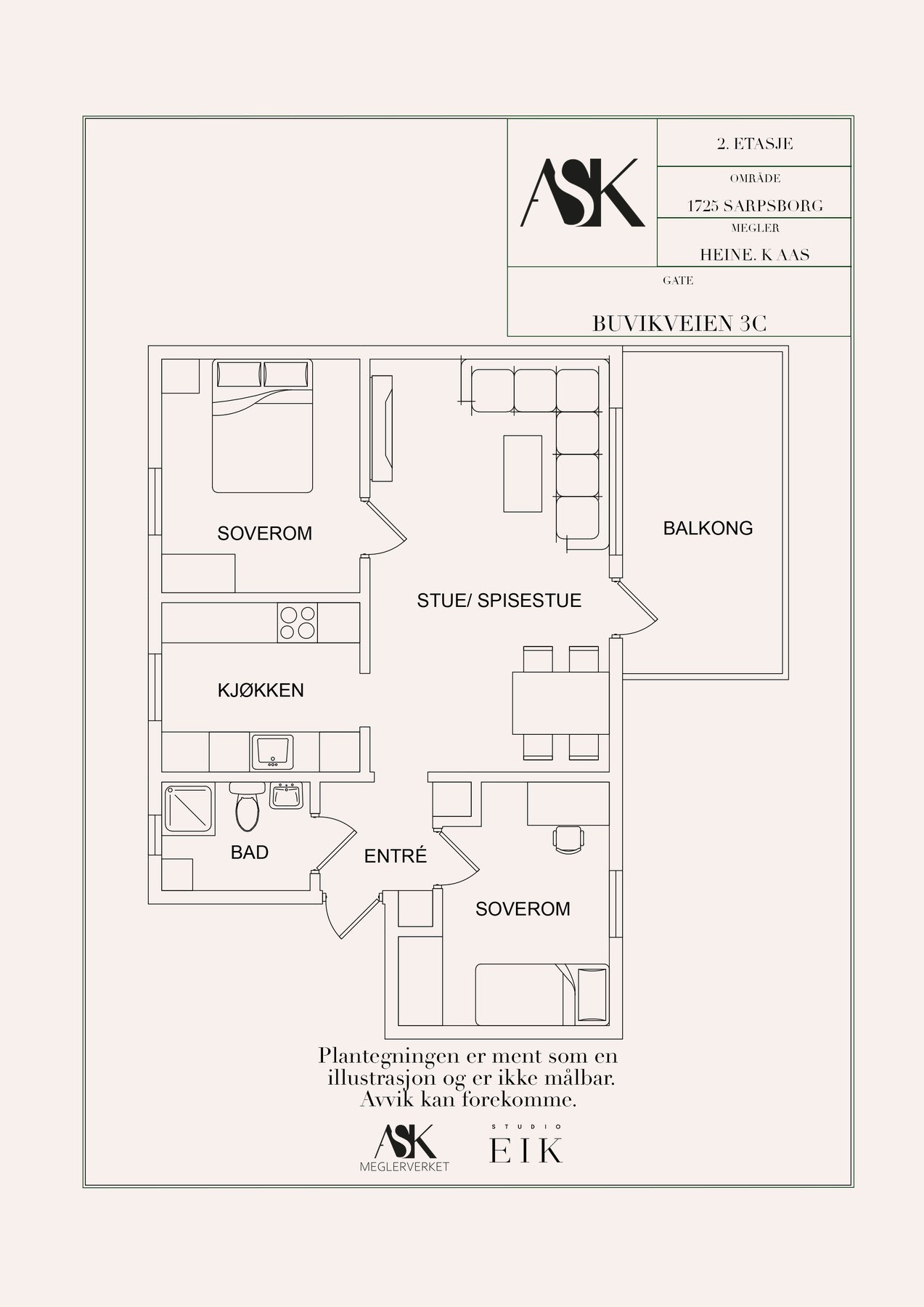 Plantegning Galleribilde