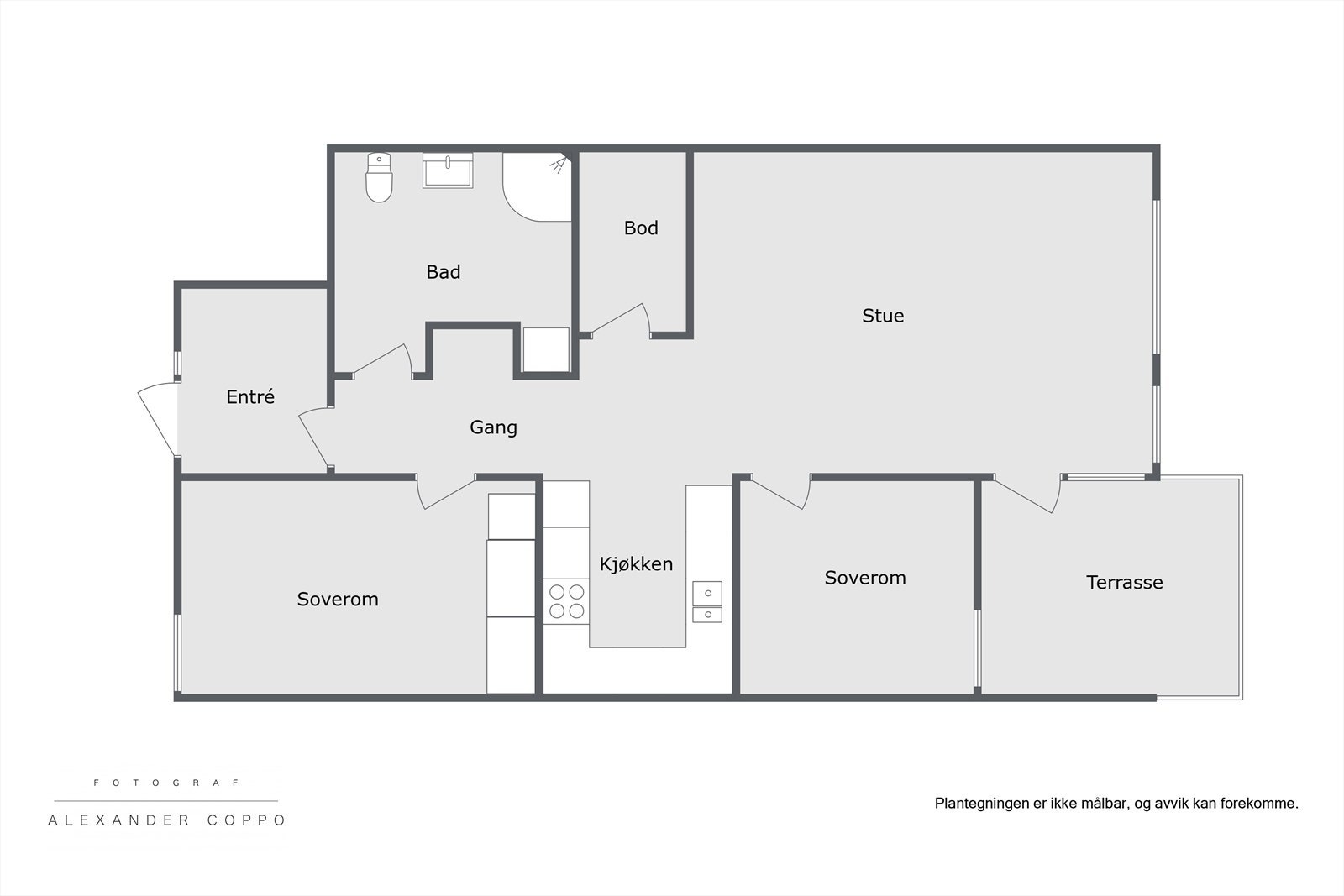 W | Planløsning Fjellavegen 231B Galleribilde