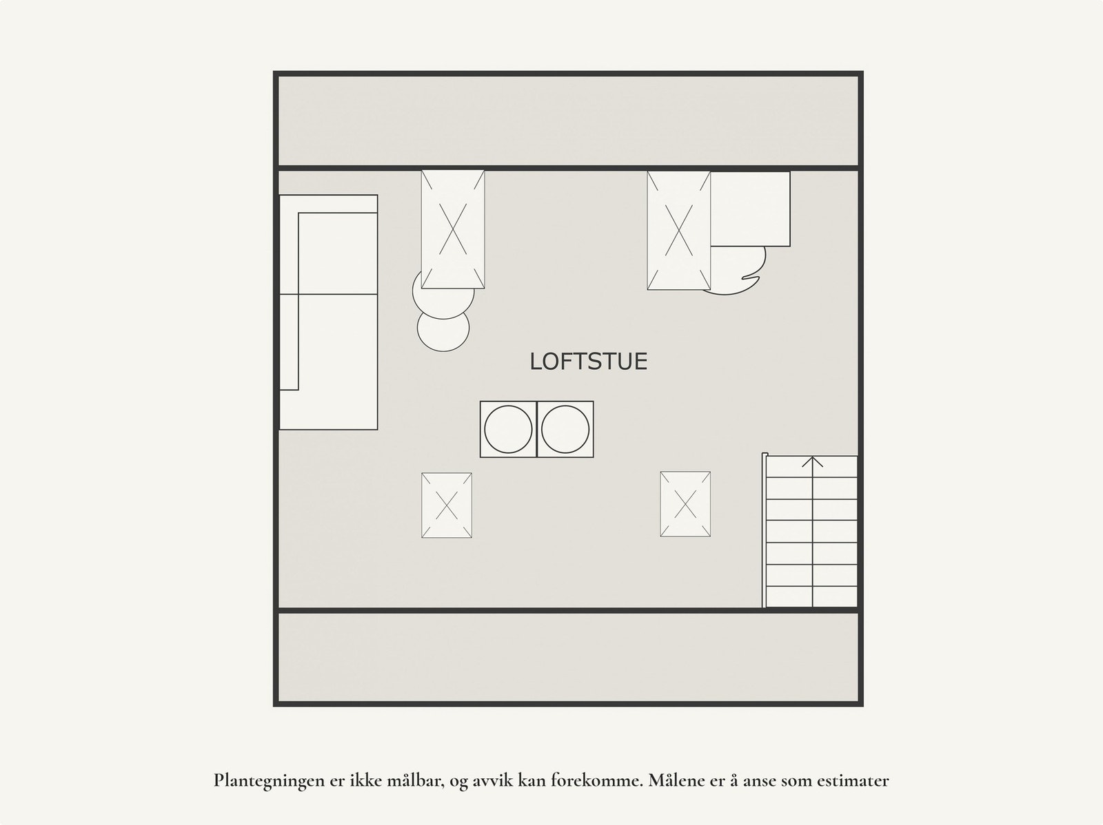 Loftetasje. Galleribilde