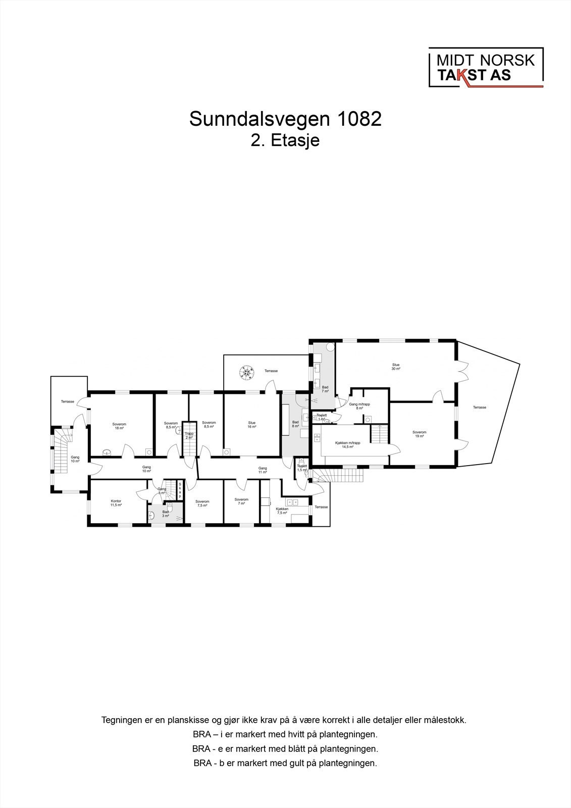Planskisse 2. Etasje Galleribilde