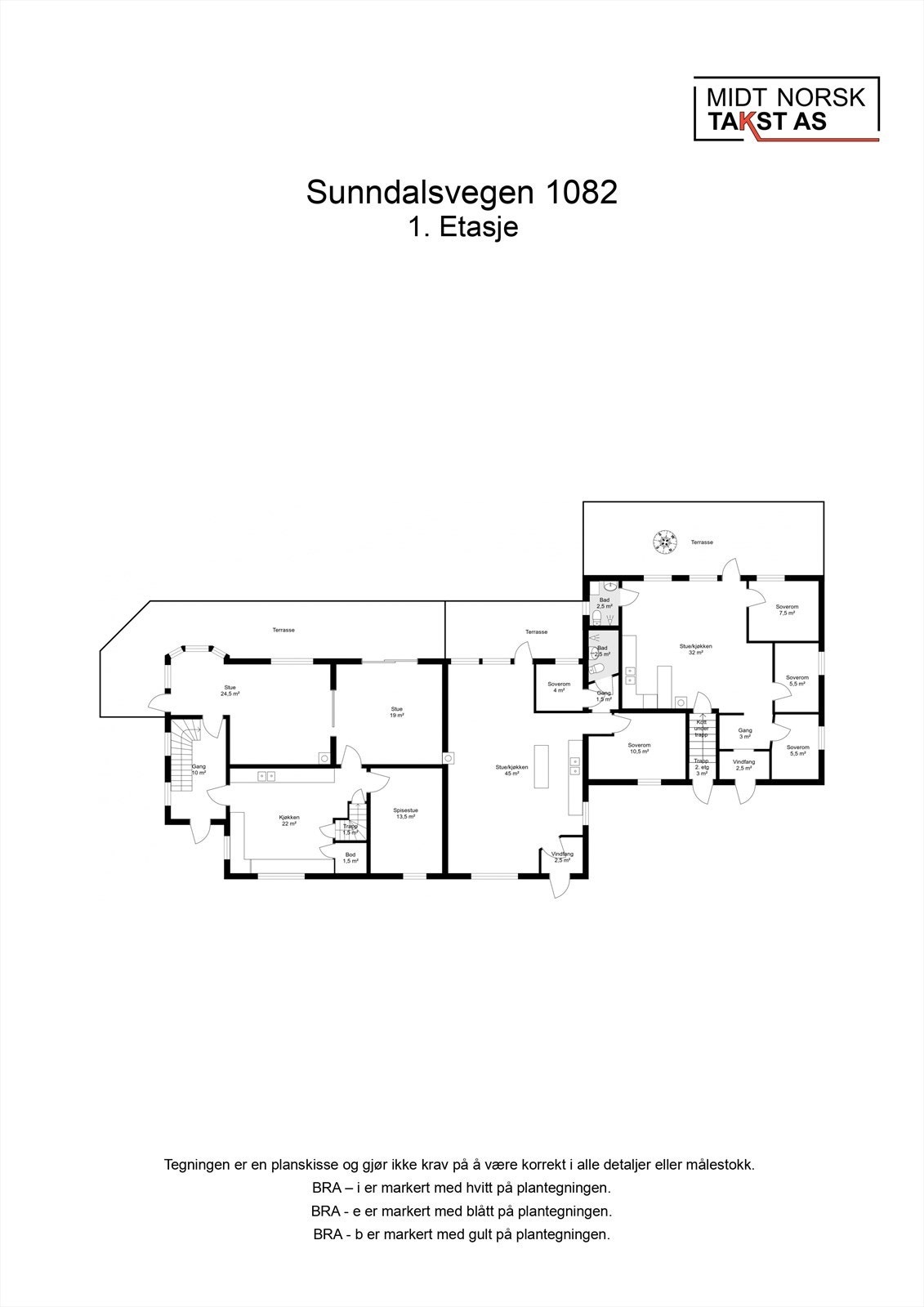 Planskisse 1. Etasje Galleribilde