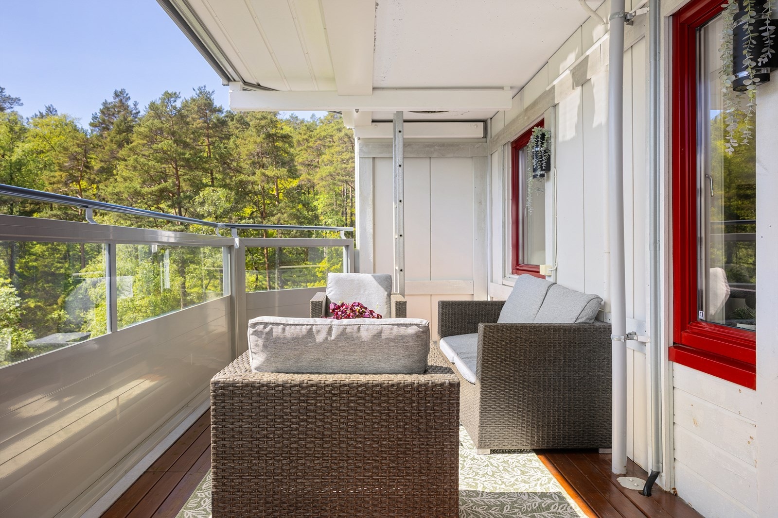 Her kan man enkelt innrede med sittegruppe, beplantning og annet møblement. Galleribilde