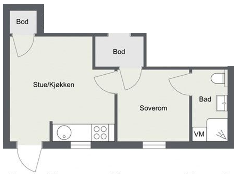 Plantegning Galleribilde