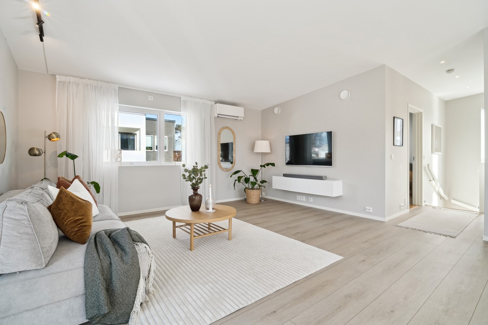Huset har gjennomgående delikate fargevalg. Galleribilde