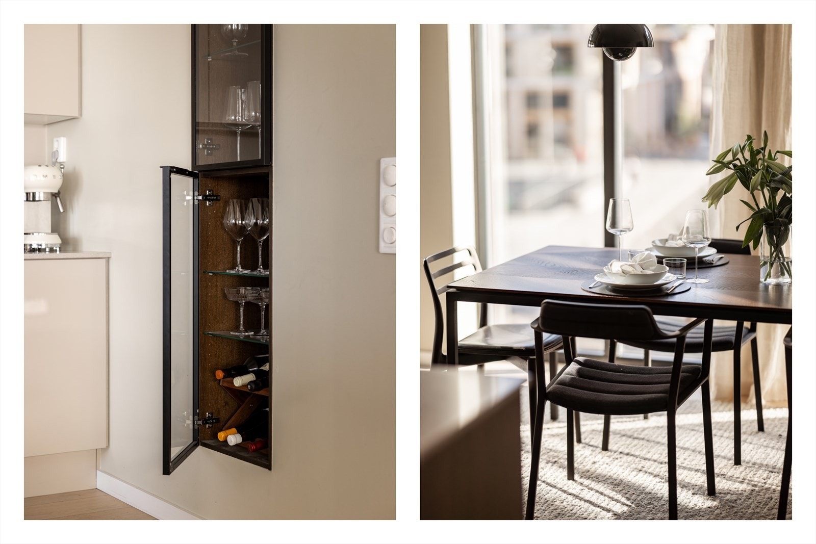 Smakfulle løsninger er gjennomgående i boligen Galleribilde