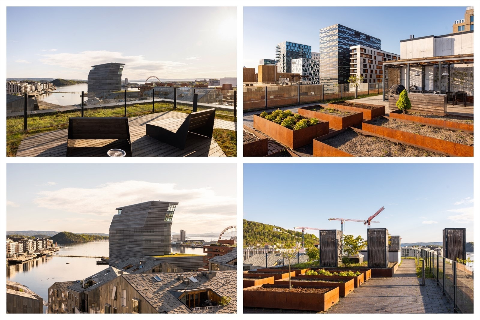 Fantastisk utsikt og sol fra morgen til kveld Galleribilde