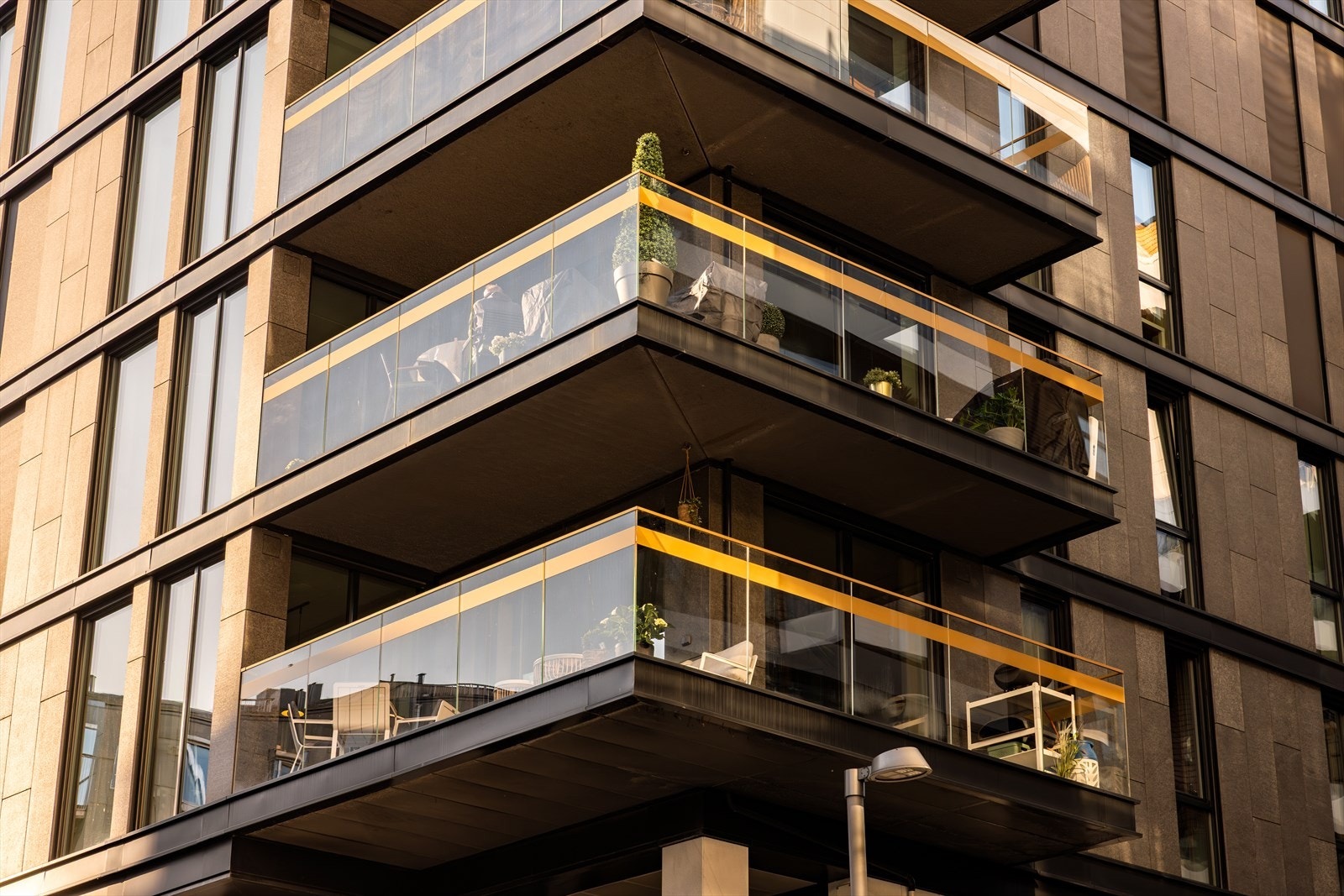 Hjørneleilighet med stor balkong Galleribilde