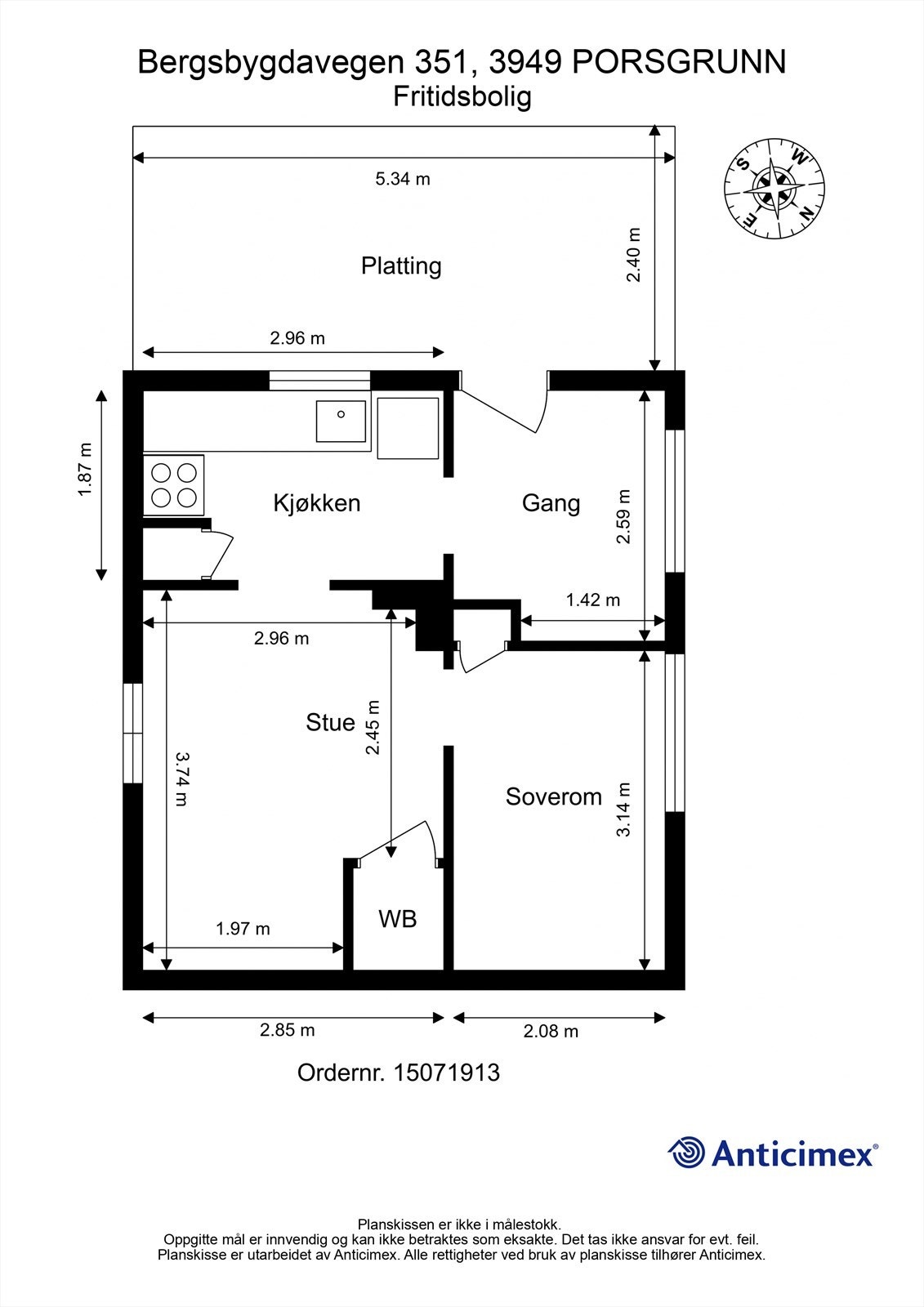 Plantegning Galleribilde