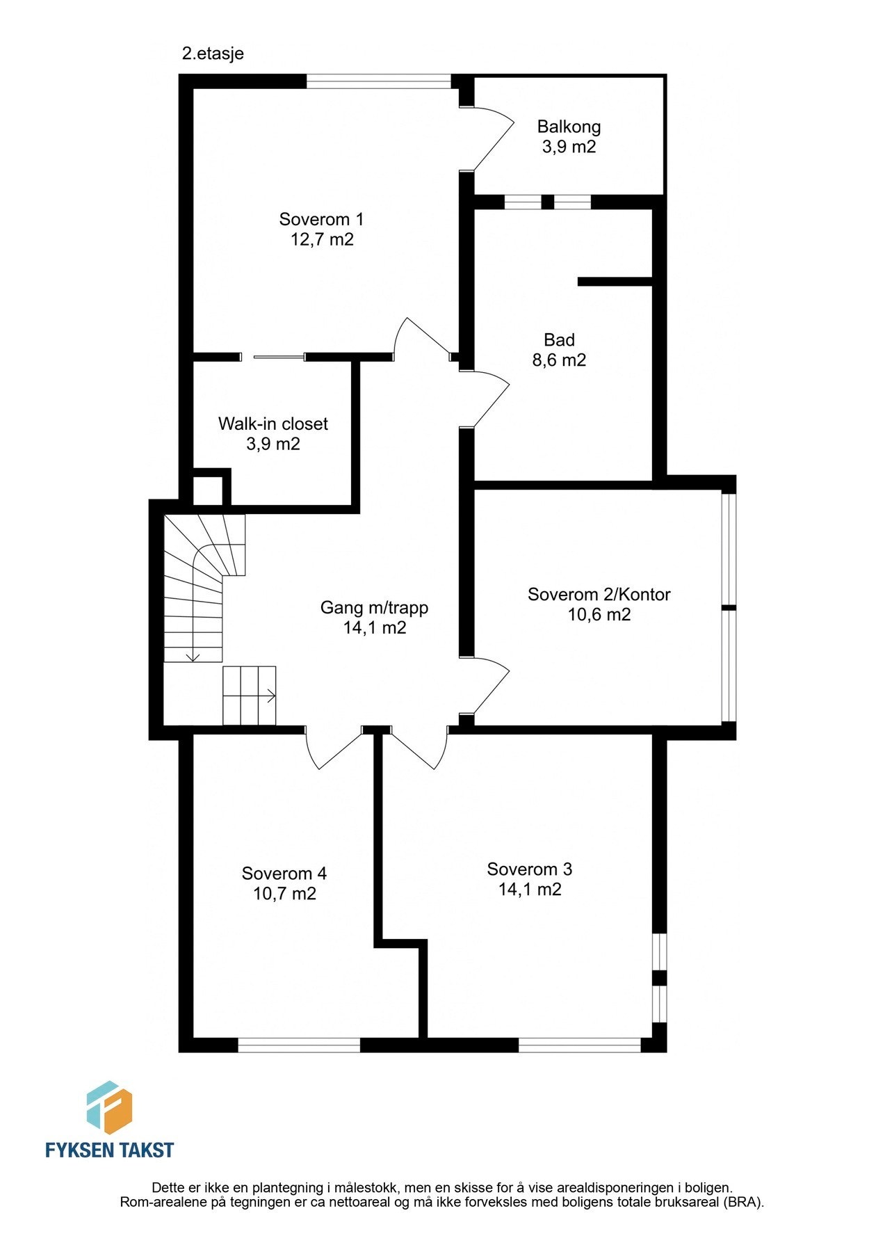 Planskisse 1. etasje Galleribilde