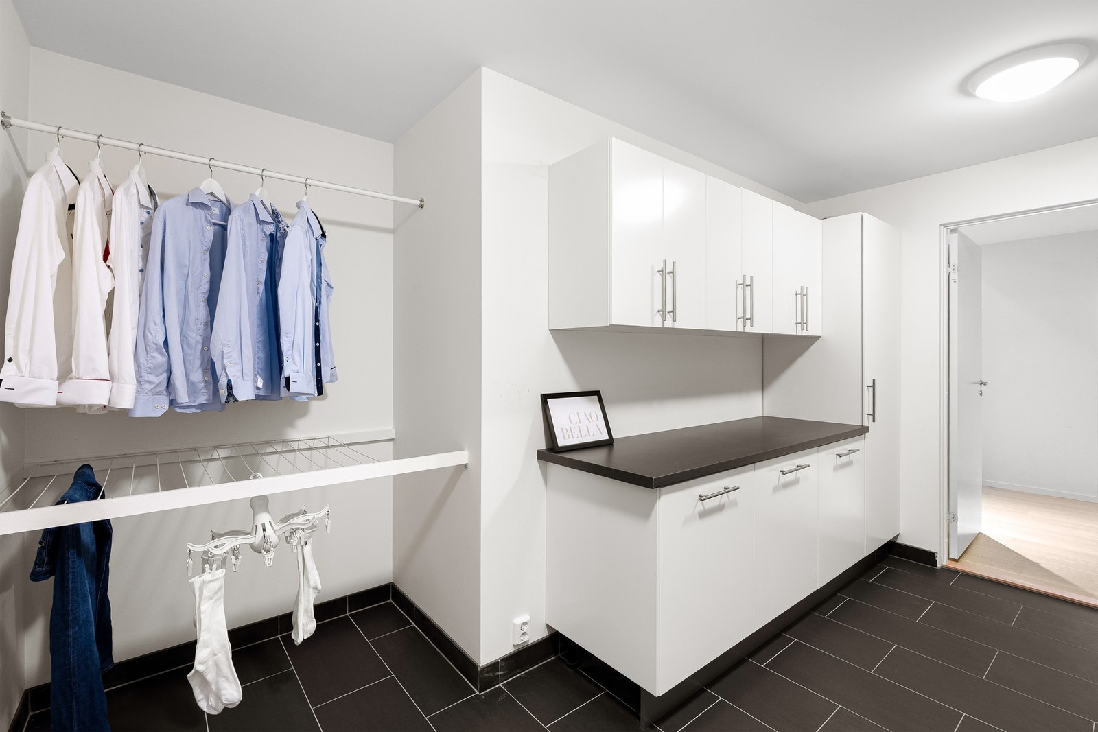 Gjennomtenkt løsning for tørking av klær Galleribilde