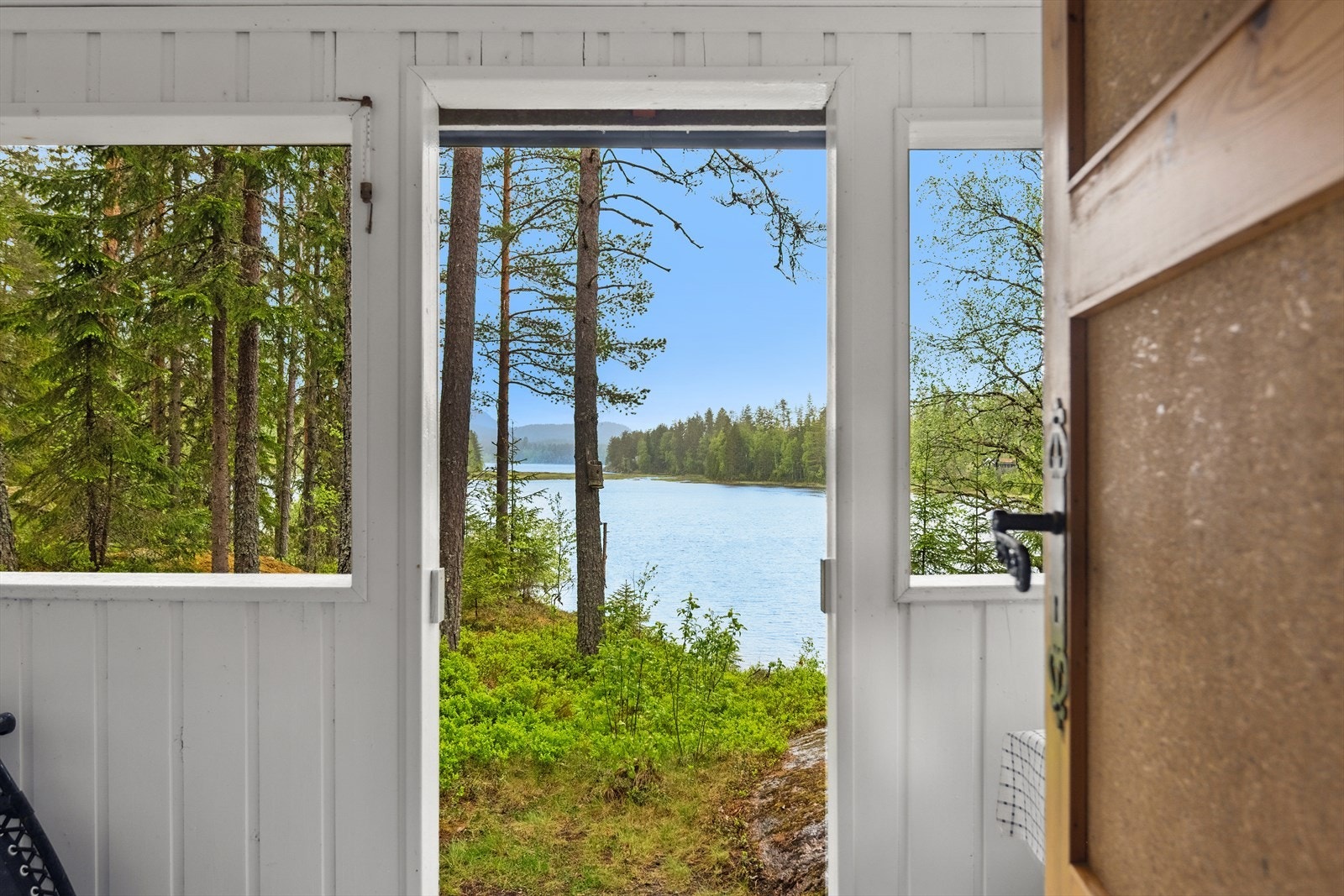 Utsikt fra overbygget veranda. Galleribilde