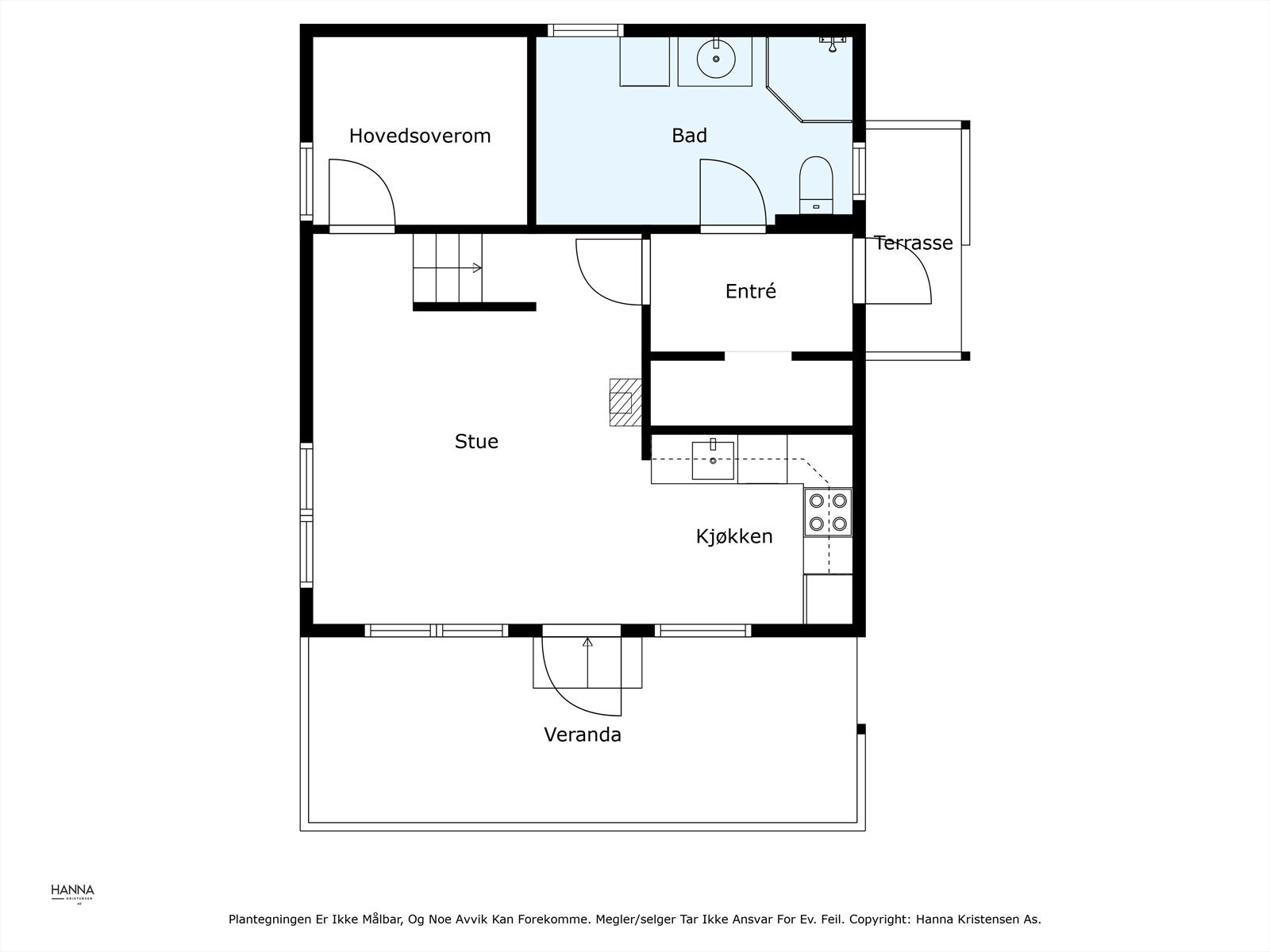 Vi tar en titt på plantegningen. Galleribilde
