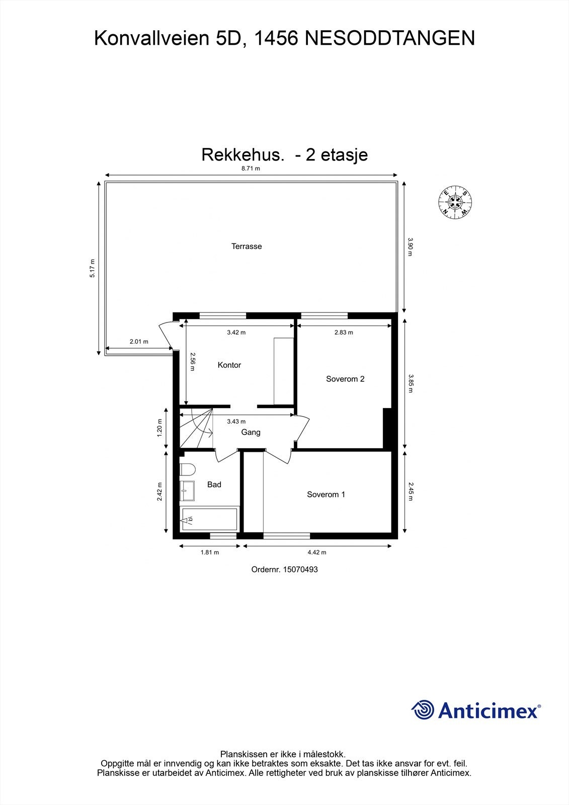 Plantegning 2. etasje Galleribilde