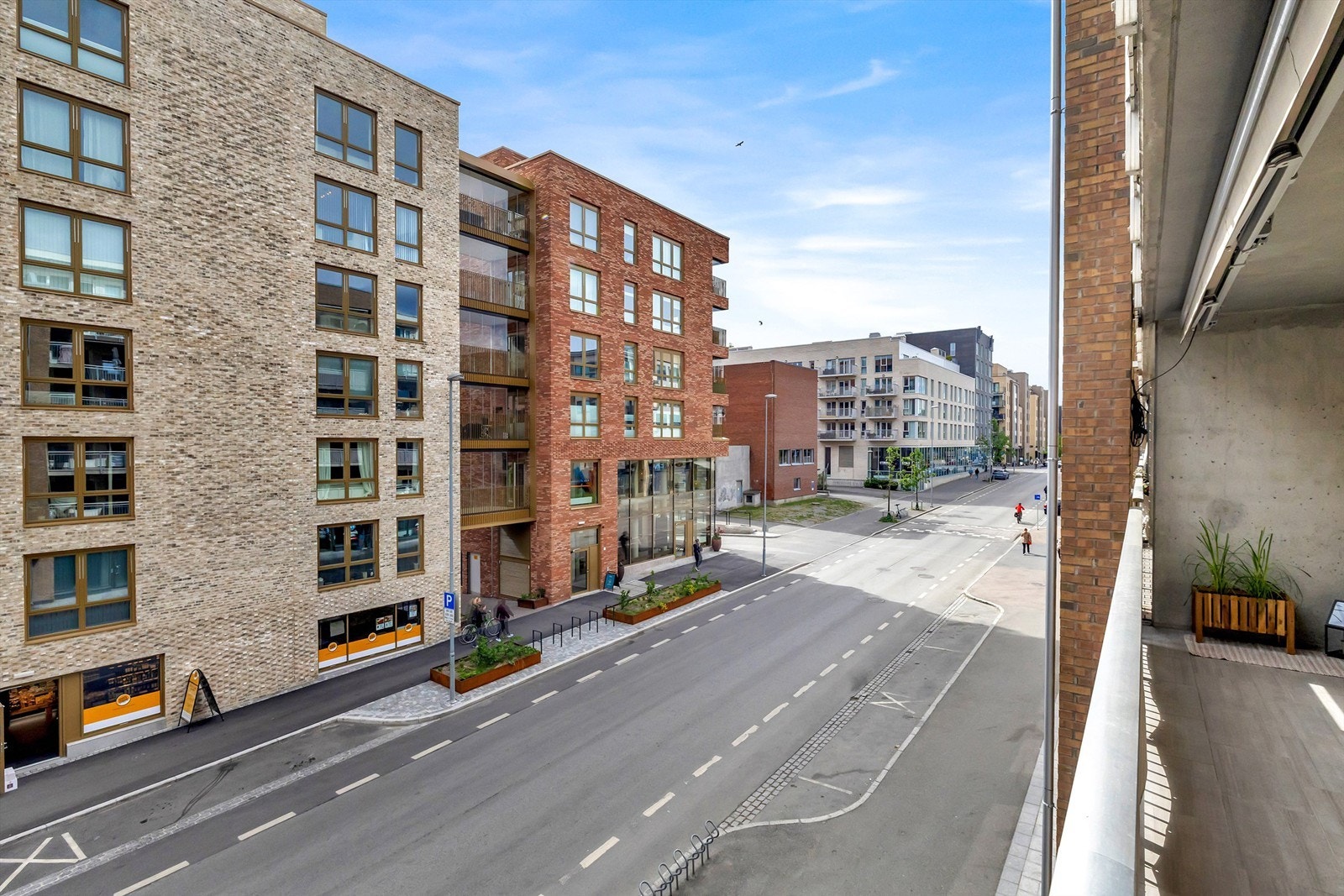 Utsikt fra balkong Galleribilde