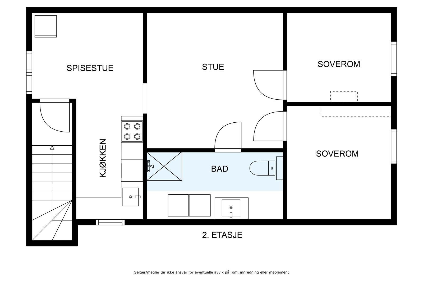 Plantegning 2. etg. Galleribilde