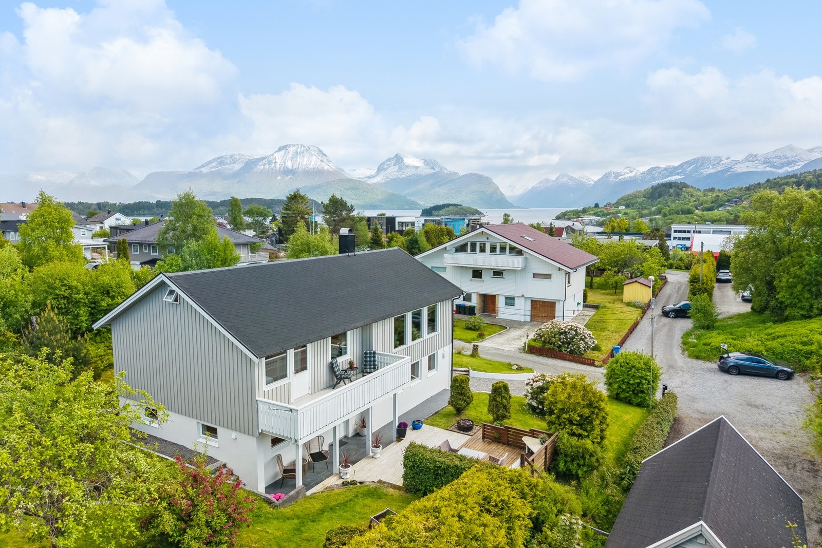 Det ble skiftet takshingel og vindskier i 2020. Galleribilde