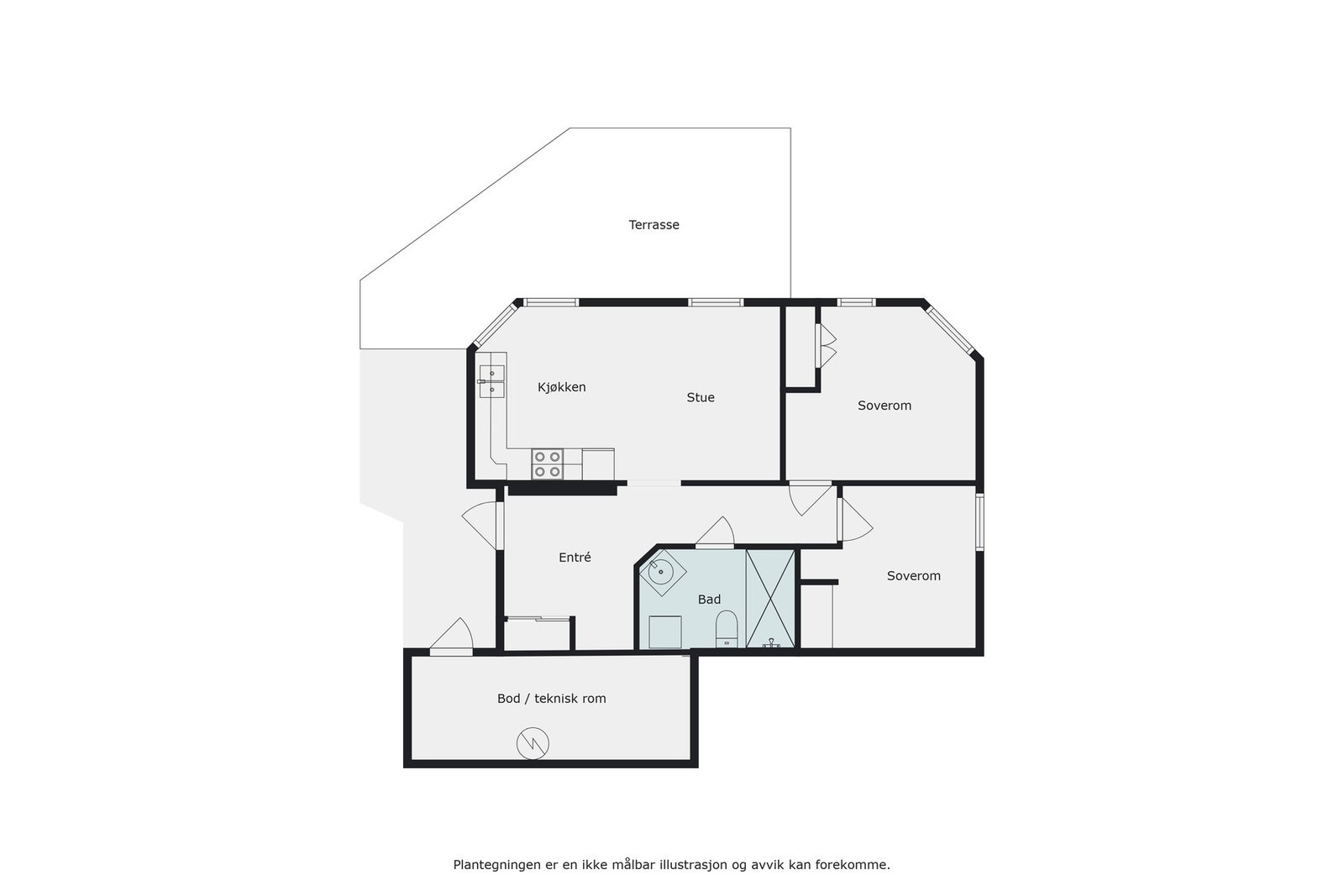 Sokkeletasje Galleribilde