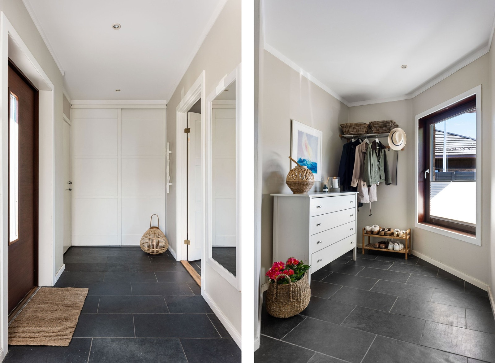 Hovedinngangen ligger i 2 etasje med gode oppbevaringsmuligheter. Galleribilde