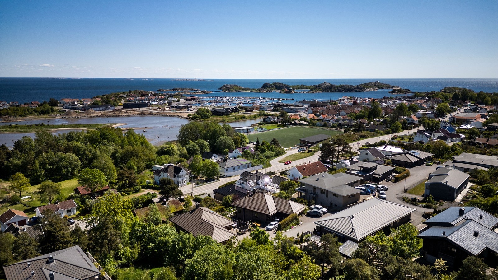 Usikt mot Stavern og Svenner Fyr Galleribilde