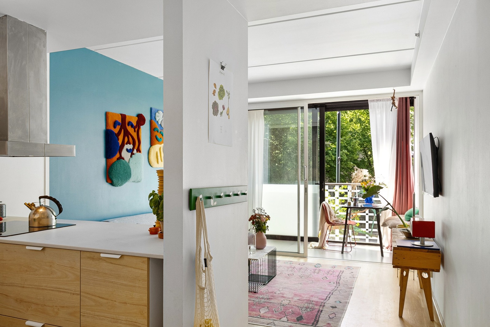 Vannbåren gulvvarme og balansert ventilasjon i leiligheten. Galleribilde