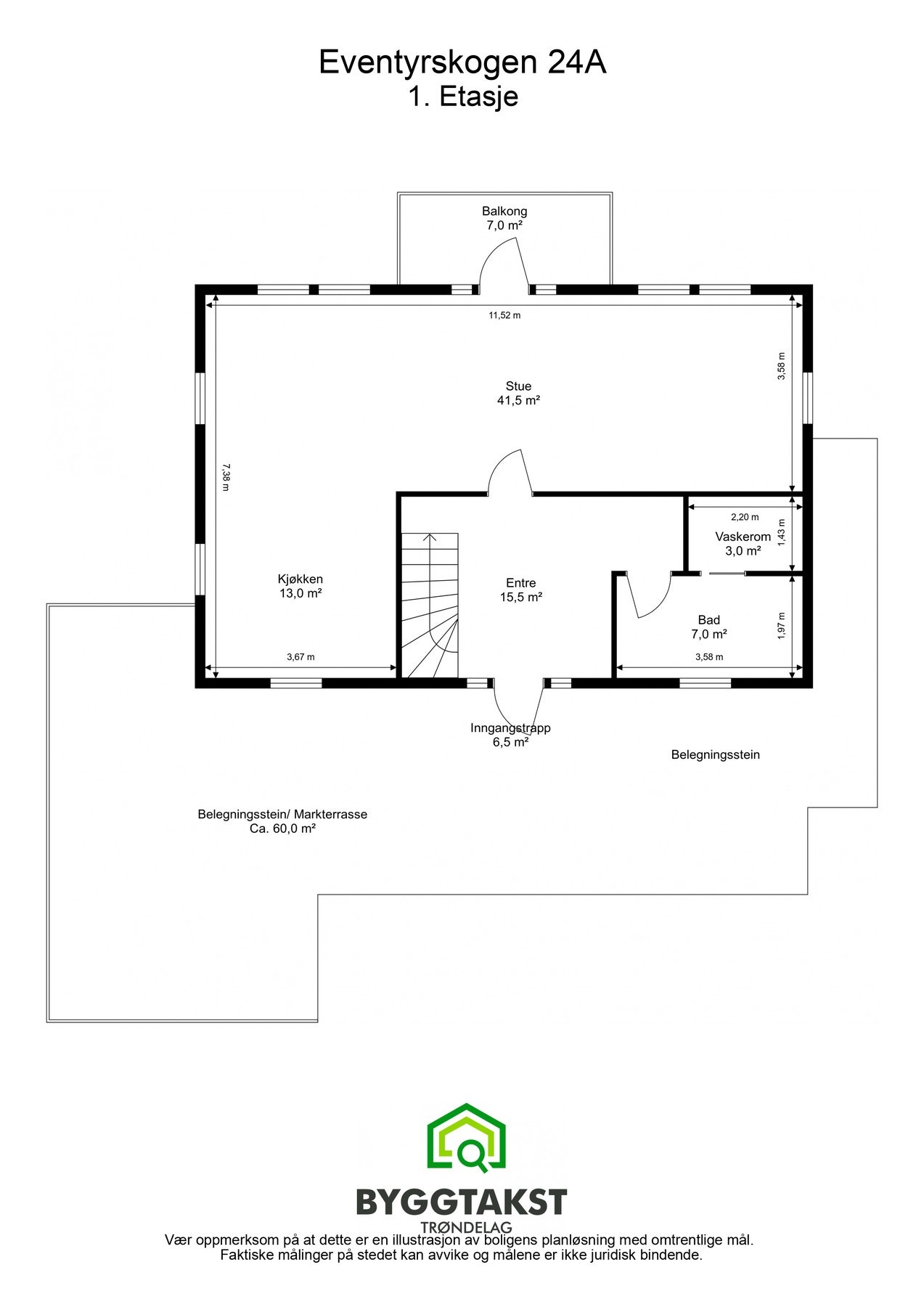 Planskisse - 1. etasje. Galleribilde