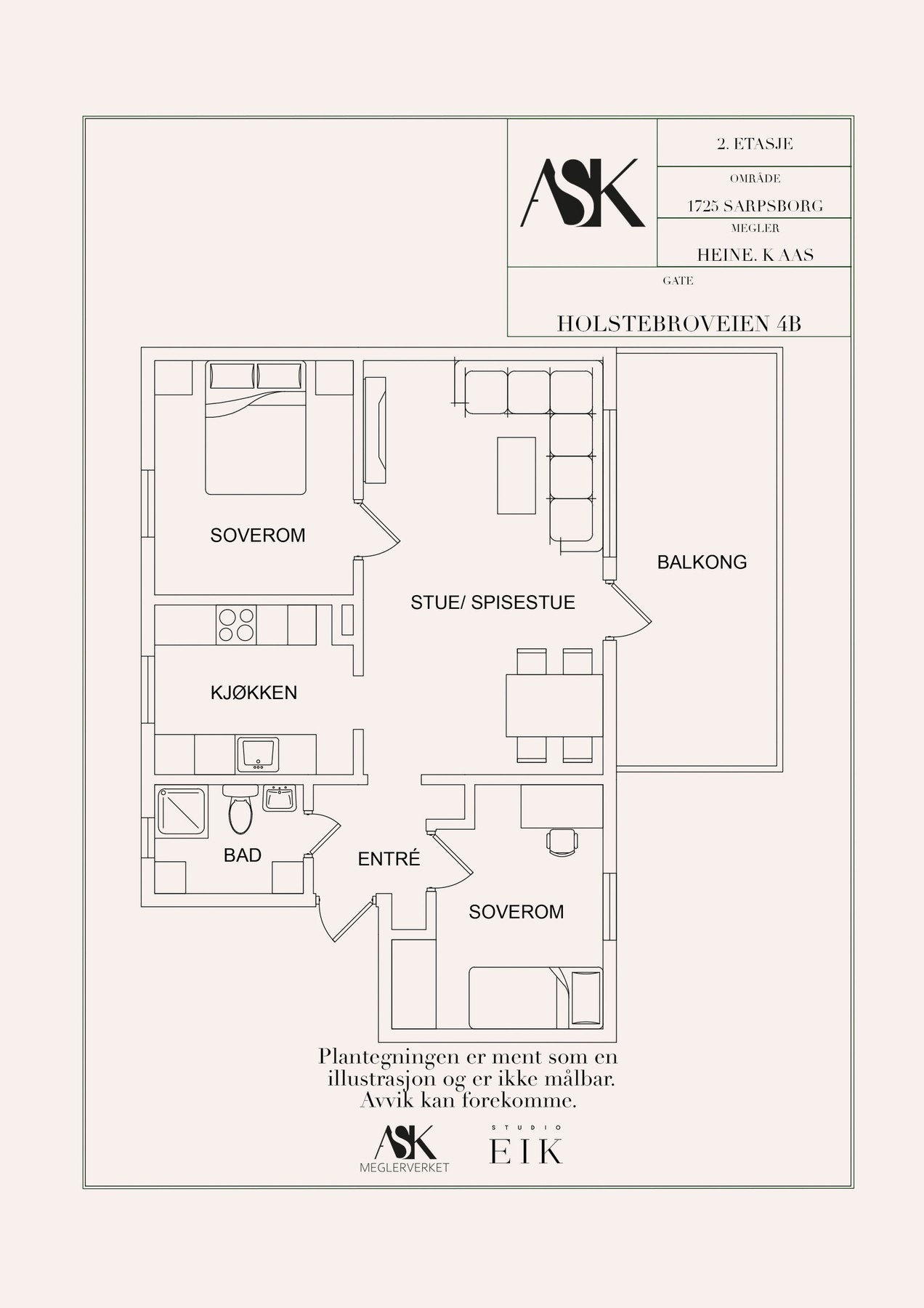 Plantegning Galleribilde