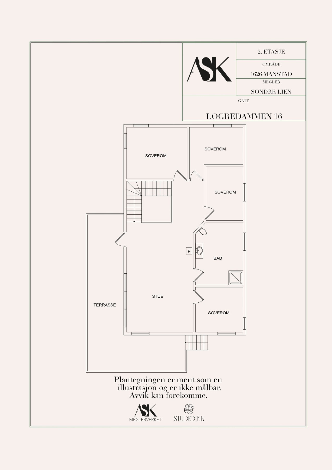 Plantegning 2. etasje. Galleribilde